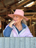 Blush Australian Merino Wool Fedora.