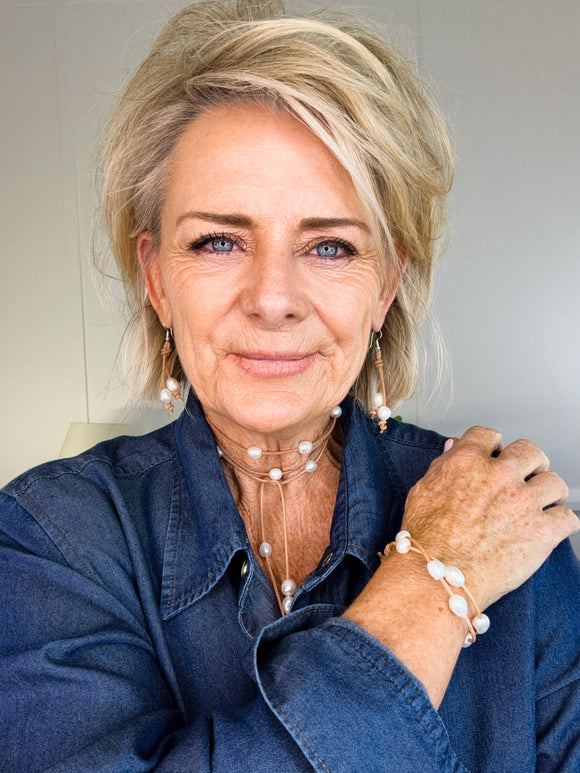 Pearl Leather Bracelet