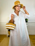 Straw Handbag with  Bamboo Handle