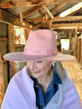 Blush Australian Merino Wool Fedora.